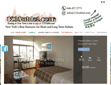 Tablet Screenshot of 123sublet.com